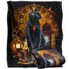 JQ Licensing En Silky Black Cat Supersoft Blanket