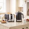 Kettle and Toaster Set, 1.7 L 2200 W Rapid-Boil Kettle with Thermostat, 2-Slice Toaster, Grey