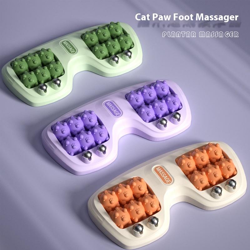 Cat'S Paw Foot Roller Massager Foot Massage Magnetic Bead Roller Multi-Point Foot Massage Foot Therapy Rubbing Foot Massager