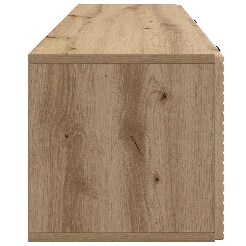 Wall Mounted TV Cabinet Artisan Oak Finish 98 x 31 x 30 cm
