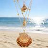 Retro Ocean Style Starfish & Shell Multi-layer Necklace