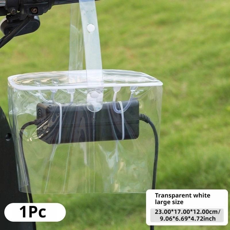 SEAMETAL EV Charger Rain Cover, Waterproof Dustproof Bag for Electric Motorbike, Portable PVC Outdoor Charging Plug Protector Sleeve