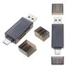 Efficient USB 3.0 SDTF Card Reader with Two Slots and Type C Interfaces for Enhanceds Data Management on the Go