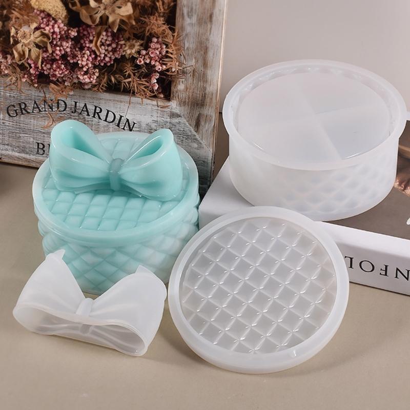 Storage Box Molds,Silicone Resin Box Molds,Storage Container Epoxy Mold Silicone for Resin Casting,Jewelry Box DIY Craft