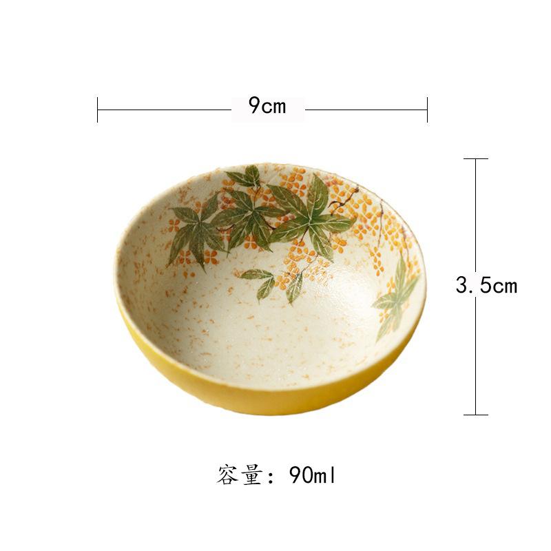 

90ml Caramel Glaze Hand-painted Flowers Teacup Rertro Tea Bowl Set Of Cups Tea-tasting Meditation Cup Jianzhan Master Cups Cafes As Your Choose