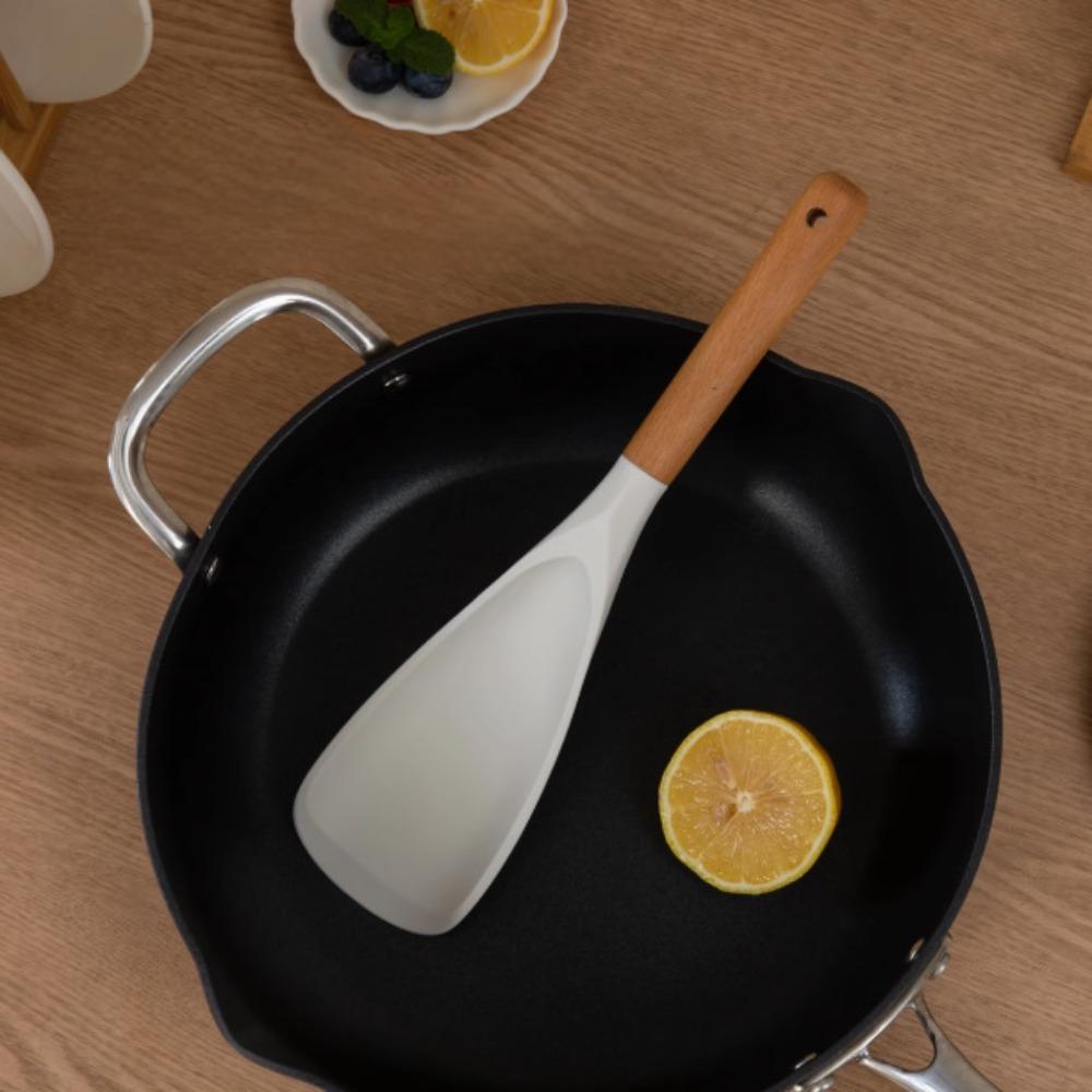 2Pcs Japanese Style Silicone Salad Spatula Nonstick Rice Spoon Cooking Shovel Non-stick Pan