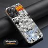 Popular Anime Dr.STONE Phone Case For iPhone 16 15 14 13 12 11 Plus Pro Max  High-end Luxury Magsafe Sheepskin
