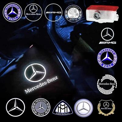 2 Pezzi Luce di Benvenuto per Portiera Auto Lampada Proiettore LED HD Luci di Cortesia Per Mercedes Benz Classe A C E GLE GLB GLC W205 W212 W213 X253