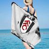 1 Stück Fulham Wappen Design Strandtuch - Weich, Saugfähige Mikrofaser, Leicht, Ideal für den Strand, Partys, Reisen, Camping Fan Geschenke