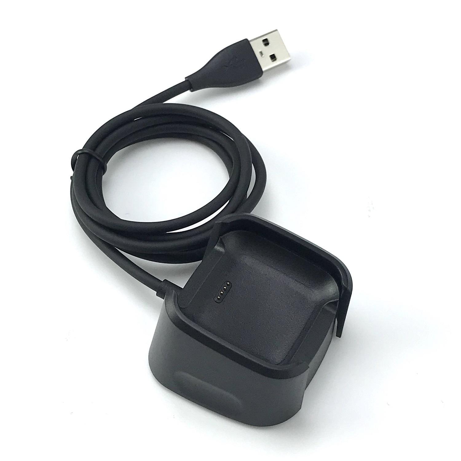 

3.3 фута USB-зарядное устройство, совместимое с Fitbit Versa 2, док-станция для зарядки, противоскользящая замена, подставка-кабель для зарядки смарт-часов(не для Fitbit Versa/Versa Lite) чёрный