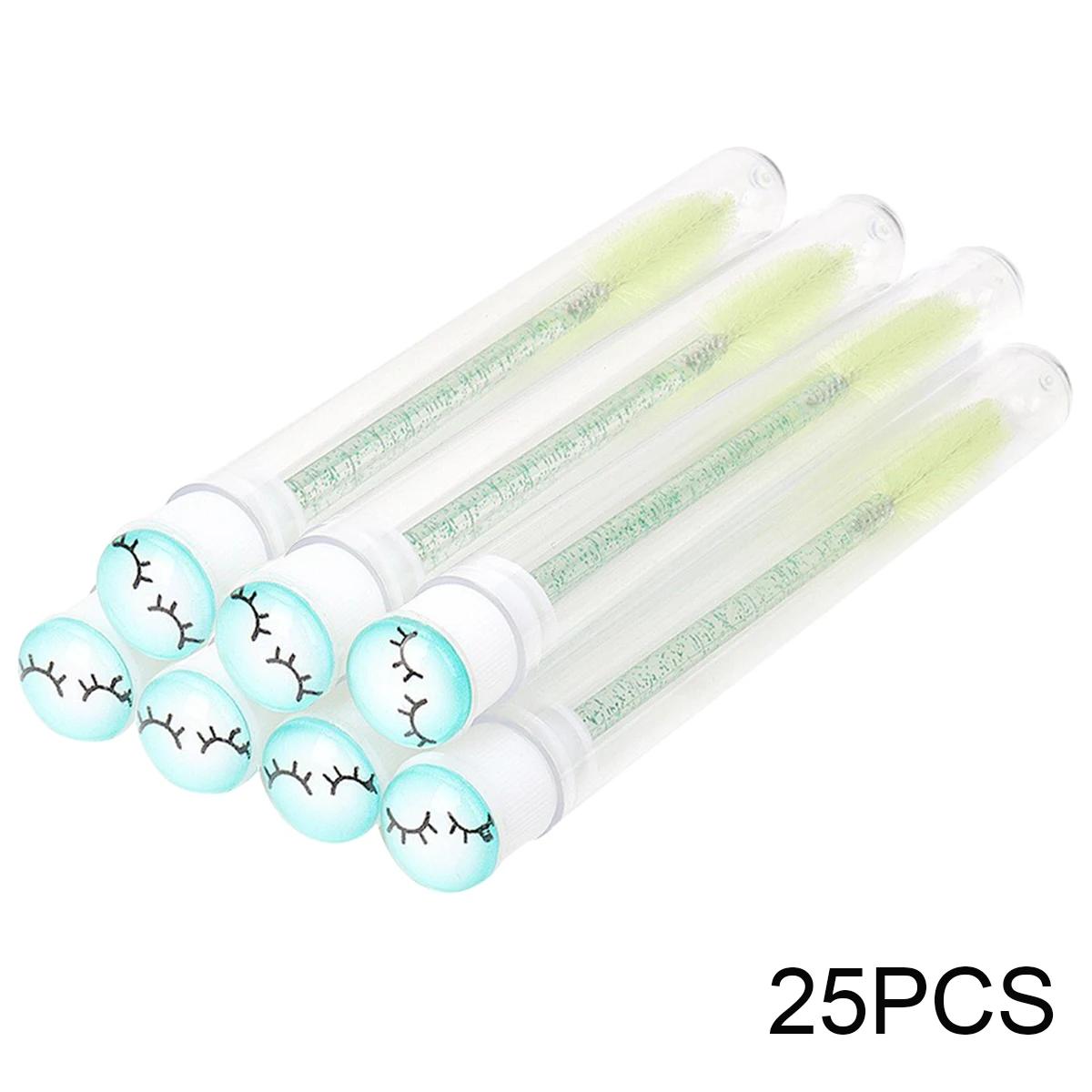 

25/50 шт. Тубы для щеточек для ресниц, Кристальные палочки для туши для ресниц, Расческа для бровей, Контейнер-спули, Кисти-аппликаторы для ресниц, Инструменты для макияжа