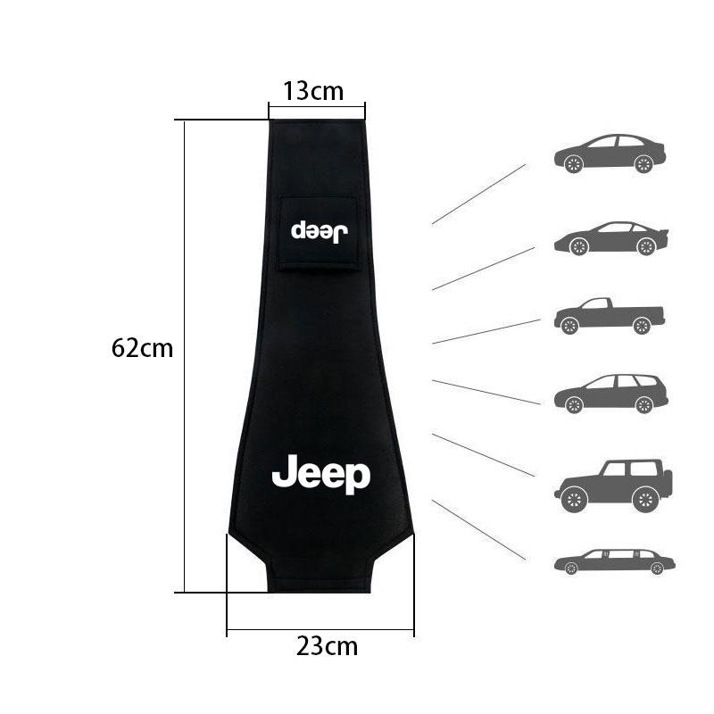 Car Styling Headrest Cover Anti-dirty Seat Pillow Pad For Jeep Grand Cherokee Wrangler JK Gladiator Compass Renegade Patriot