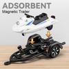 1:24 WuLing HongGuang Mini EV Car Toy Models with Motorboat Alloy Diecast Sound Light Doors Opened Pull Back for Children Gifts