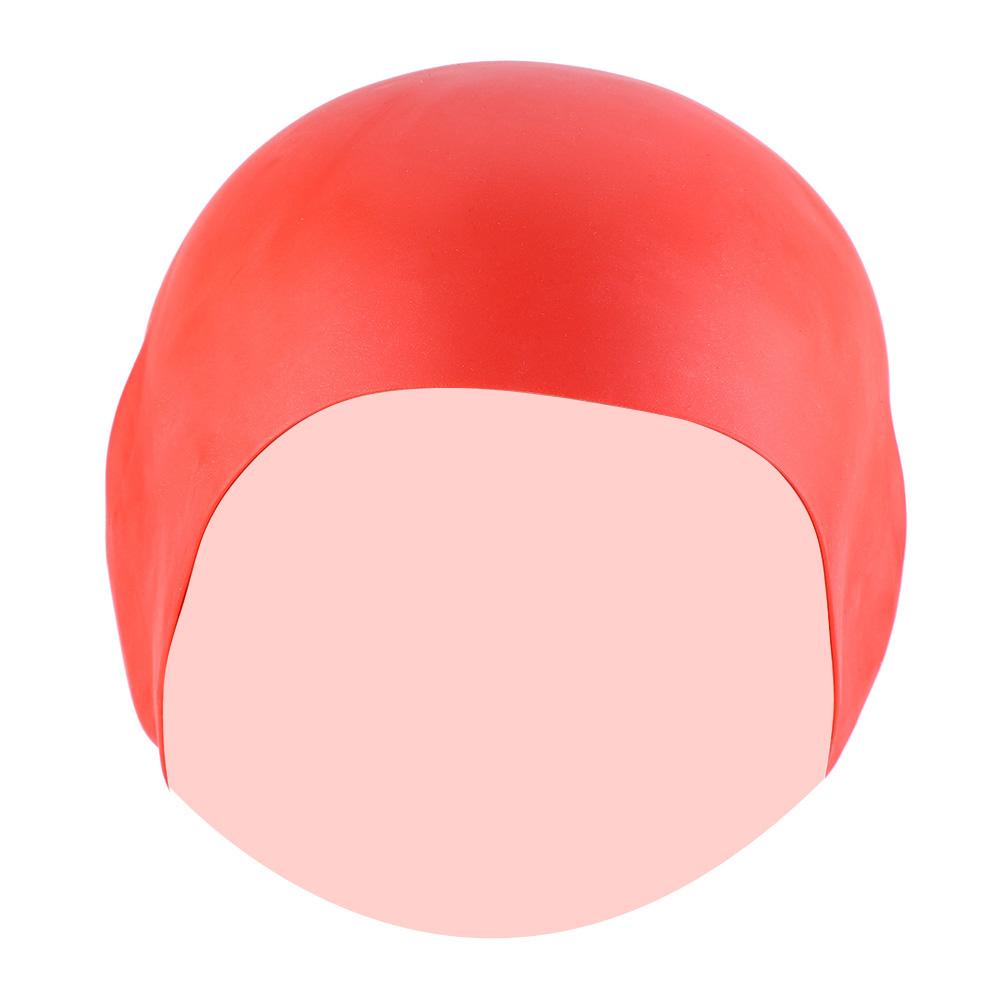 Unisex Silicone Waterproof Swimming High Elastic Swimmer Hat White