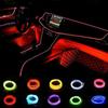 Car Interior Decorative Lamps Strips Atmosphere Lamp Cold Light Decorative Dashboard Console Auto LED Ambient Lights 1/2/3/4/5M