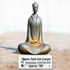 Zen Northern Wei Buddha Resin Statue: Handmade Chinese-Style Decor for Living Room