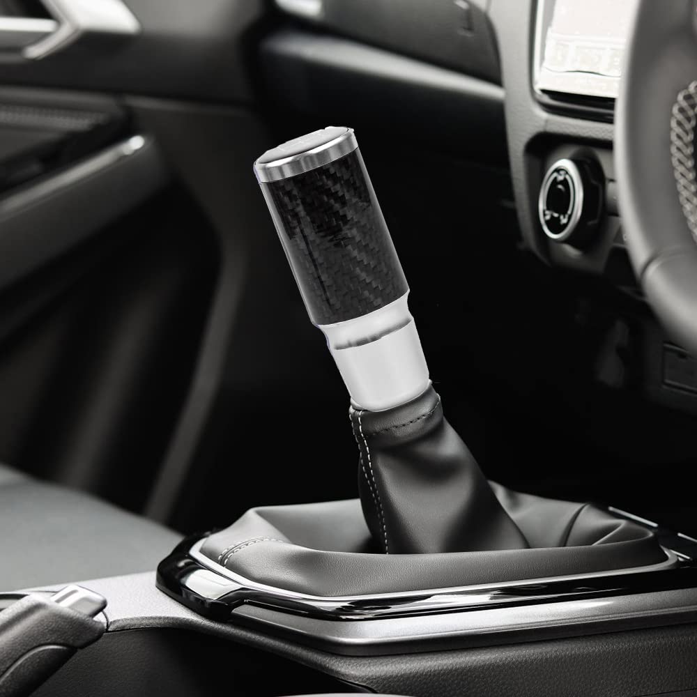MUTKEI Aluminum Shift with 3 Carbon Compatible with Automatic and Manual Transmission Universal Knob, 5-Speed/6-Speed, Adapters, Fiber, Vehicles,