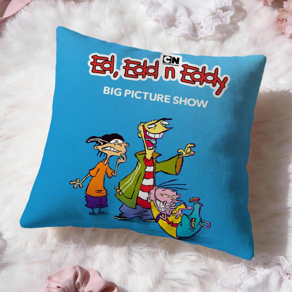 E-Ed, Edd n Eddy Cushion Cover Premium Comfort Reversible Pillow Cove -Two in One Design for Any Room & Car Interior