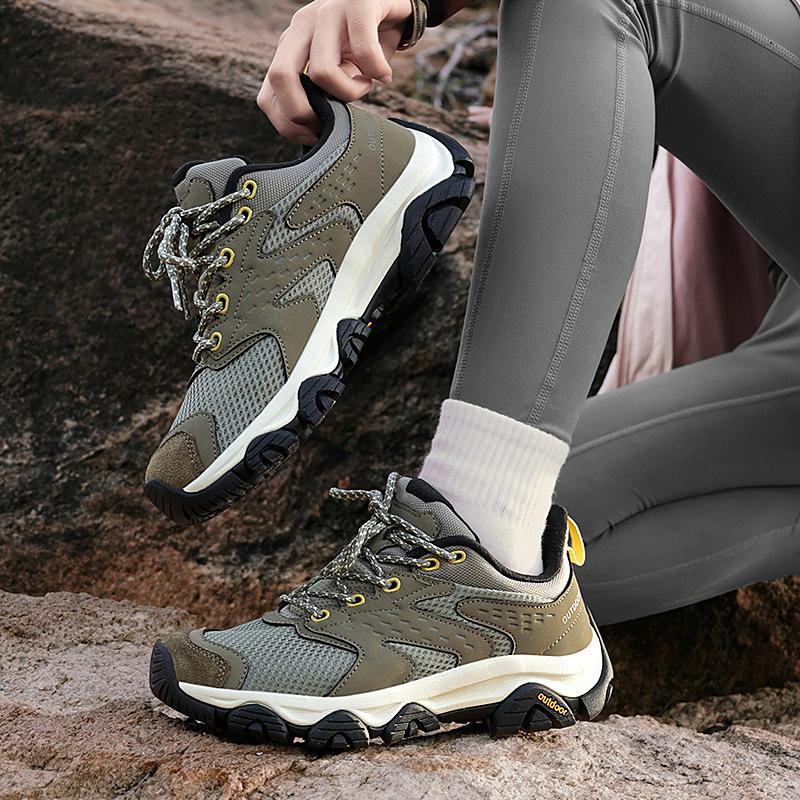 Unisex Summer Sports Sneakers Breathable Mesh New XIANGGUAN Hiking Shoes Men Outdoor Slip Resistant Wear Size36