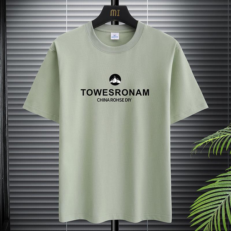 

Мужские хлопковые модные напечатанные короткие рукава для мужчин той же высококачественной роскошной версии удобные спортивные футболки 2XL светло-зеленый