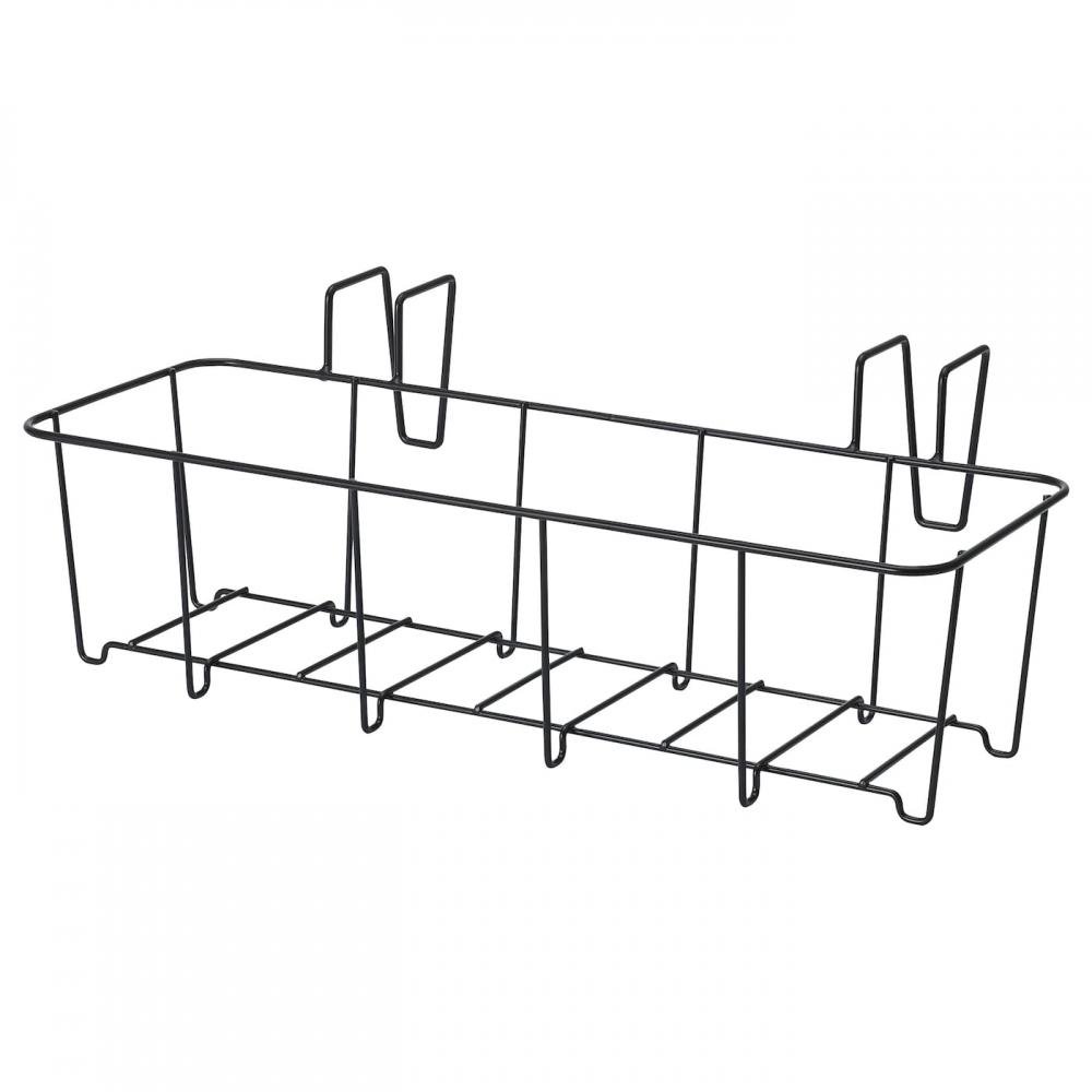 

Подставка для растений ИКЕА СВАРТПЕППАР садовая, черная, 45x16 см