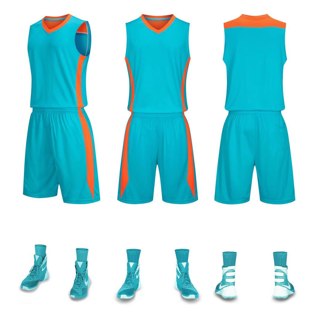 Wholesale basketball jersey set Customized children's jersey Training vest Student basketball sports game jersey Breathable
