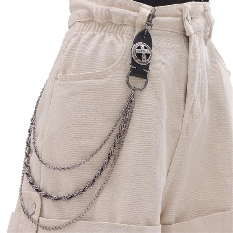 Tassels Chain Belt Personality Charm Belt Fashionable Studded Metal Chain Belt for Everyday and Event Use