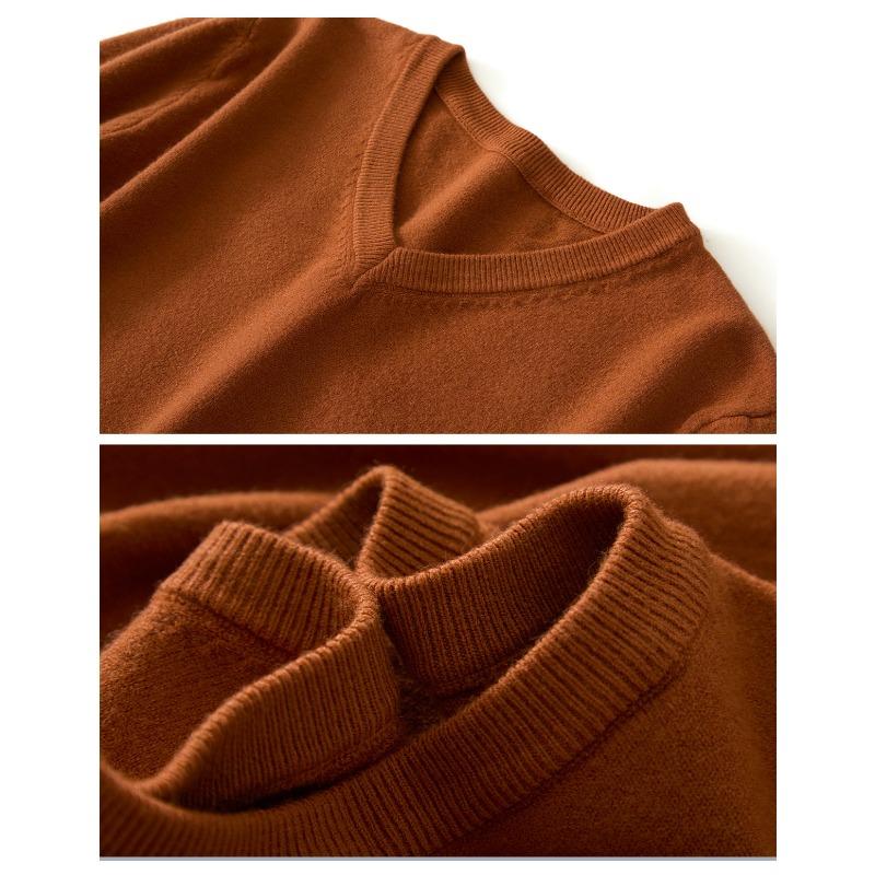 Men S V Neck Pullover Knit Sweater Casual Business Style