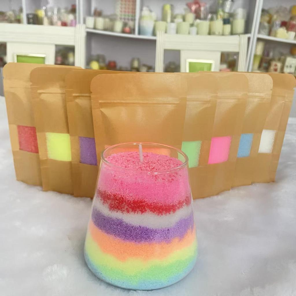 Colored Wax Granules for DIY Candle Making - 1kg Bag