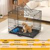 Thickened Wire Folding Dog Cage for Large and Medium Pets