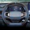 Suede Leather Car Steering Wheel Cover for Ford Tourneo Custom 2024 2025 Non-slip Car-styling Auto Accessories