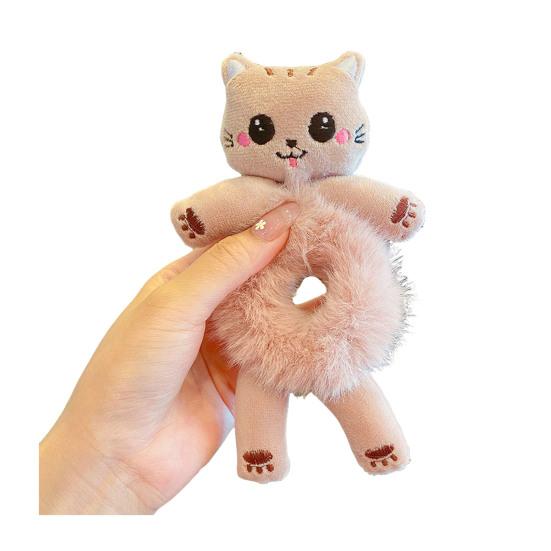 Girl Hair Rope Cartoon Frog Cat Duck Shape High Elasticity Hair Tie Versatile Colorful Hair Accessories