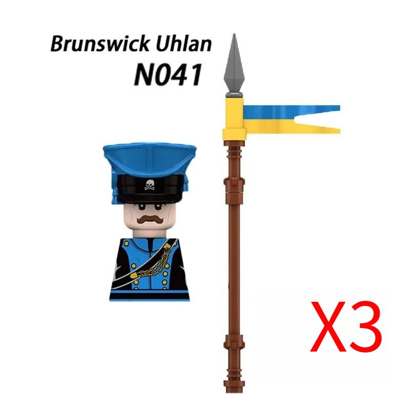 MOC Militar Medieval Guerra Napoleônica Blocos de Construção Exército Britânico Francês Infantaria Cavalaria Figura de Soldado Brinquedo de Peças