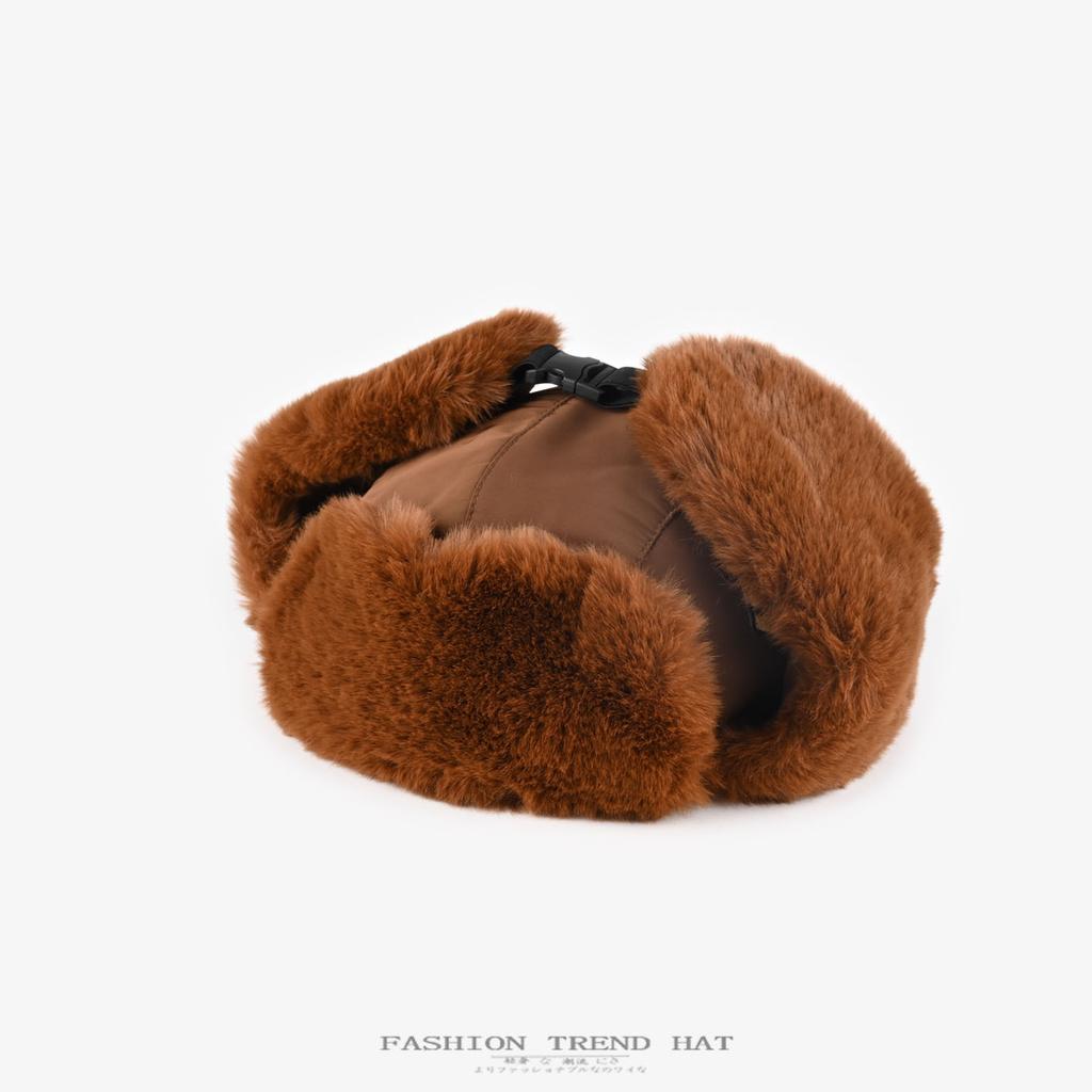 Pilot Hat Men's and Women's Winter Thickened Warm Ear Protection Cotton Hat Outdoor Cycling Cold Snow Hat