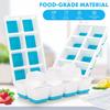 Silicone Ice Cube Trays,Square Big Silicone Ice Cube Moulds Set for Freezer Container,Reusable BPA Free Ice Cube Molds Maker for Whiskey