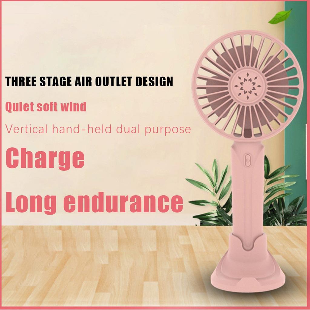 Handheld Portable 3 Personal With Base 6-1 Hours Operated Outdoor Fan