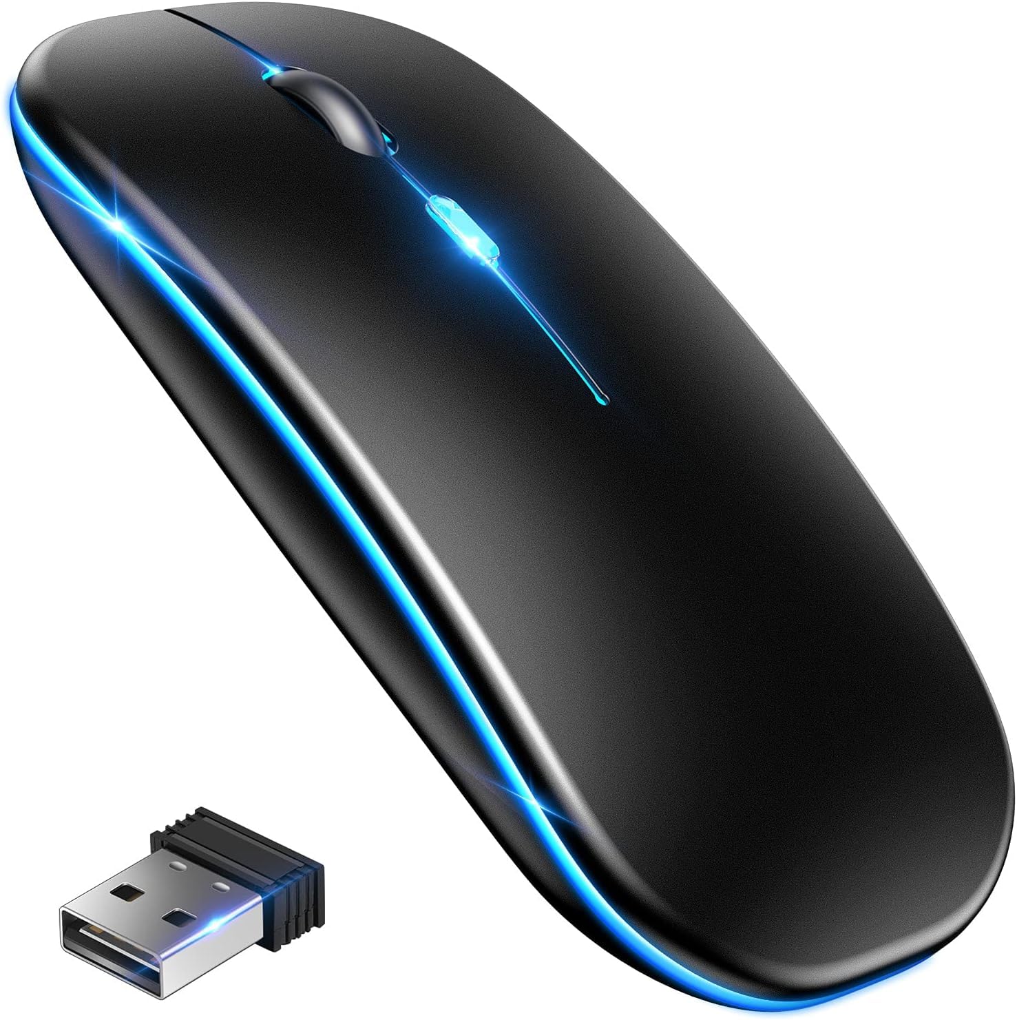 

Wireless Mouse [High Precision & Sensitivity] Quiet Wireless Mouse with Switchable DPI, Energy-Saving Model, Bluetooth, Compact, 80012001600 DPI, 4