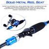 4 Pieces Travel Baitcasting Rod Medium Graphite Spinning Fishing Rod Portable Fishing Rod