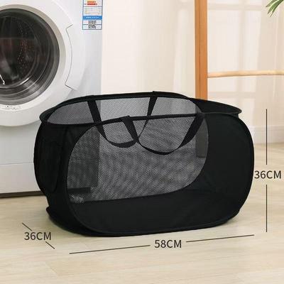Foldable Mesh Laundry Hamper and Storage Basket