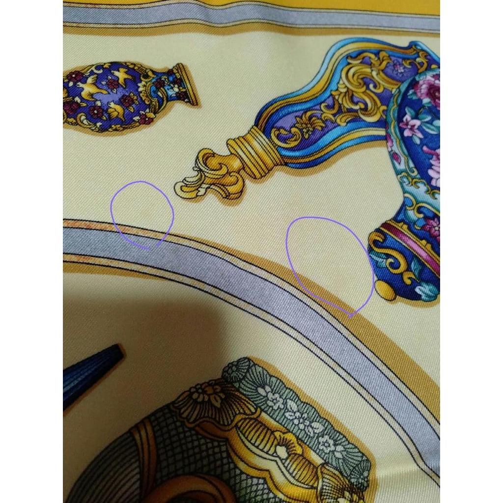 Used Hermes Scarf Carre 90 "Flacon~Perfume Bottle~"