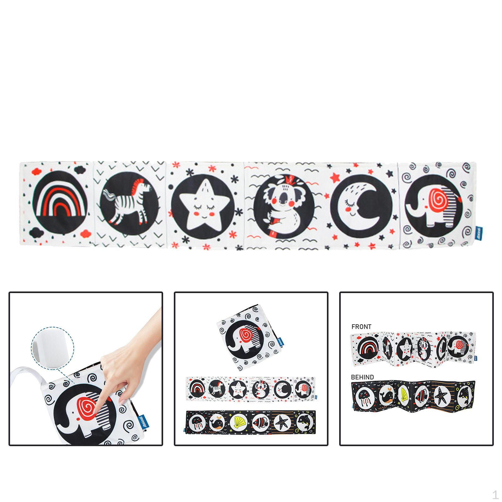 Animal Pattern Baby Brain Development Visual Stimulus Sensory Infants Educational for Gift ddler 03 Elephant Pattern