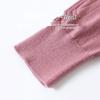 Women's V-Neck Ribbed Knit Long-Sleeve Mature Top