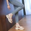 Fashion CRLAYDK Summer Simple Women's Sandals Comfort Platform Ladies Straps Open Toe Shoes Walking Casual Beach Dressy Slippers