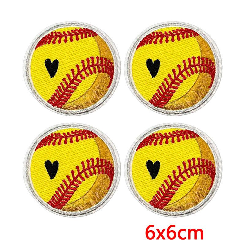 10PCS Softball Themed Iron On Patches, Softball Bow & Unicorn Embroidery Patches, Patches for Clothing DIY Decoration
