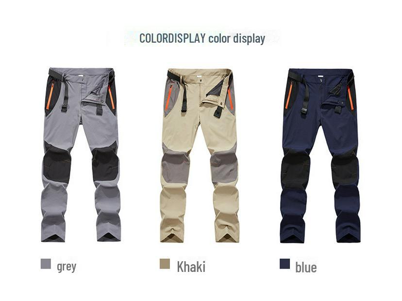 6833 Summer Quick-Drying Elastic Climbing Pants - Lightweight, Fashionable, and Available In Large Sizes