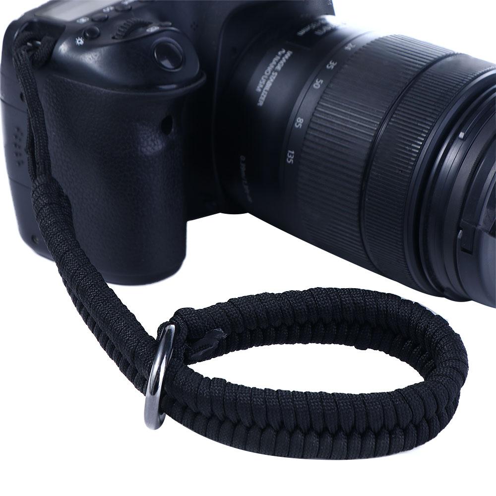 Kamera-Handgelenkband DSLR-Zubehör Kameragurt Handgewebtes Armband SLR-Kamera-Schultergurt Schnellverschluss mit Basis