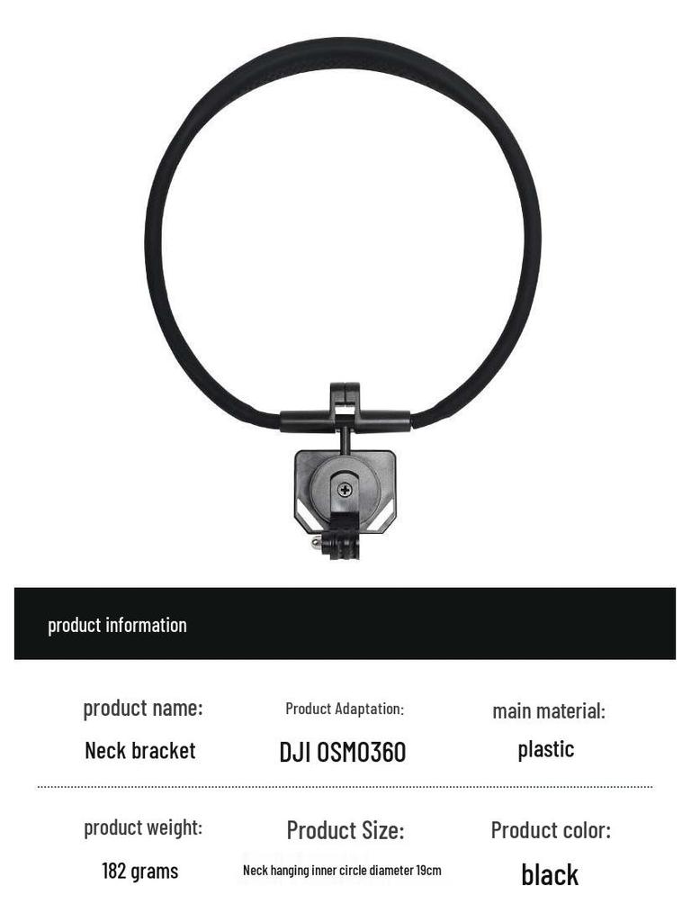 DJI Osmo 360° Panoramakamera Nackengurt-Halterung mit magnetischer Schnellverschlussfunktion für Ego-Perspektive