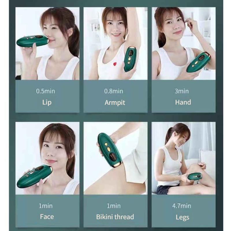 100W Small Portable Permanent Laser Epilator Body Face Leg Skin Beauty Machine Pulse Laser Hair Removal Machine