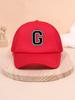1pc children's letter A-Z sunshade baseball cap, spring and summer mesh breathable truck driver cap suitable for outdoor
