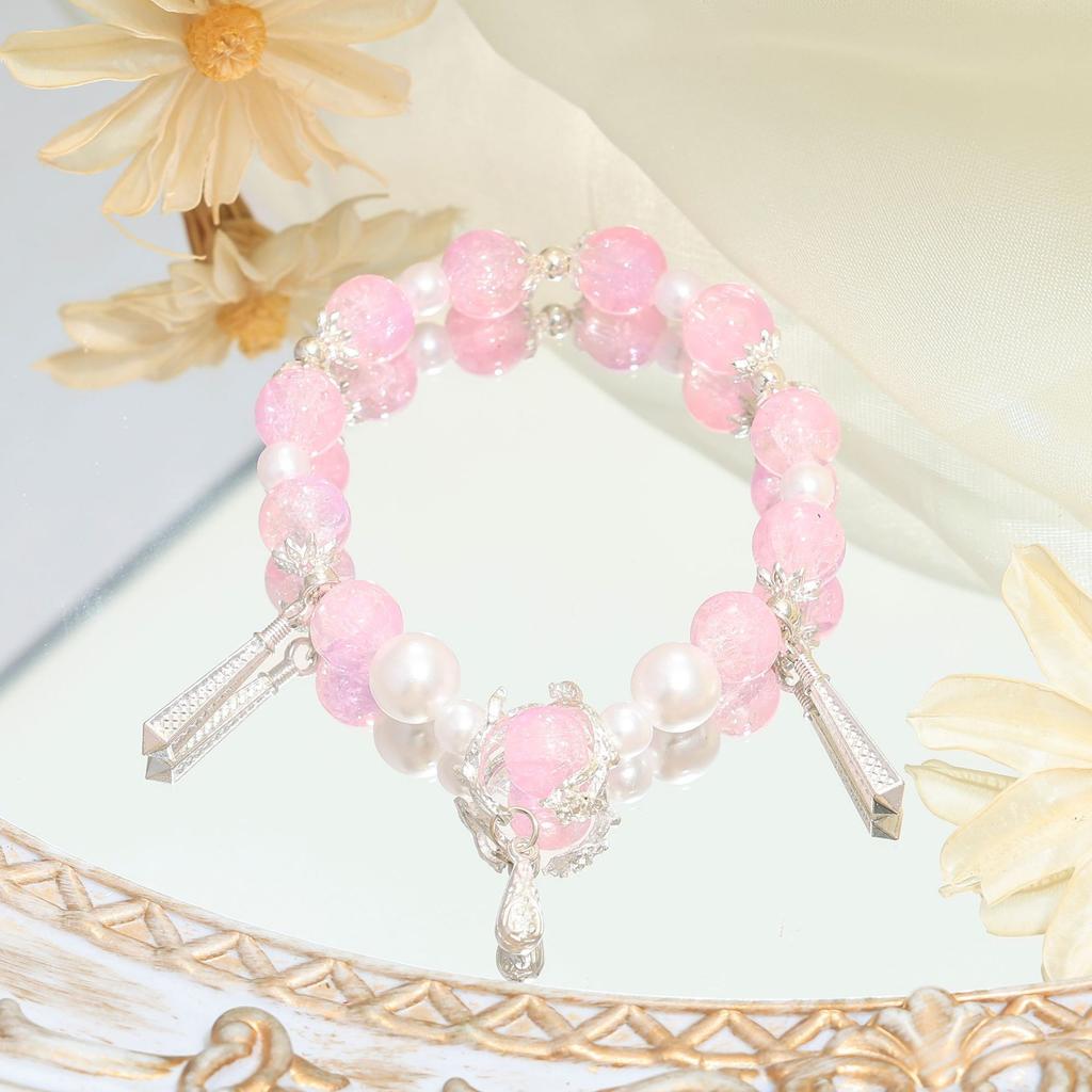 Original Design Pearl Mermaid Tears Super Immortal Starry Sky Beaded Bracelet Female Niche Sweet Mori Girlfriend Versatile Bracelet
